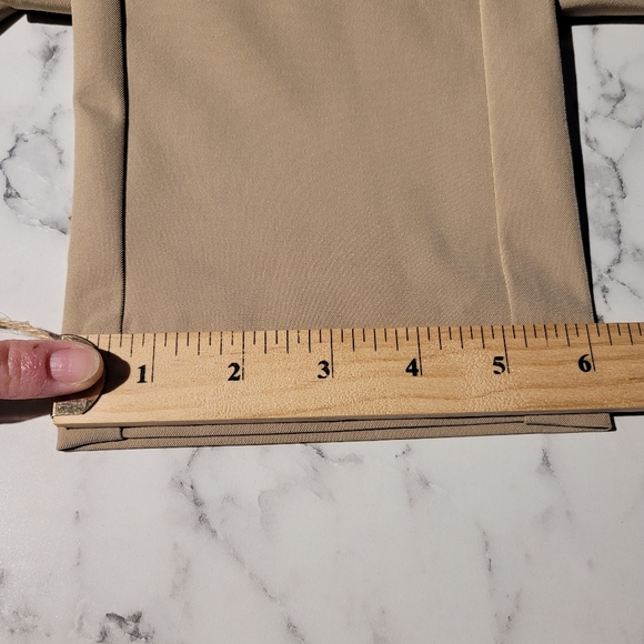 Theory Navalane Becker Stretch Ponte Skinny Pant Tan Size 12 Elastic Waist - Picture 12 of 12